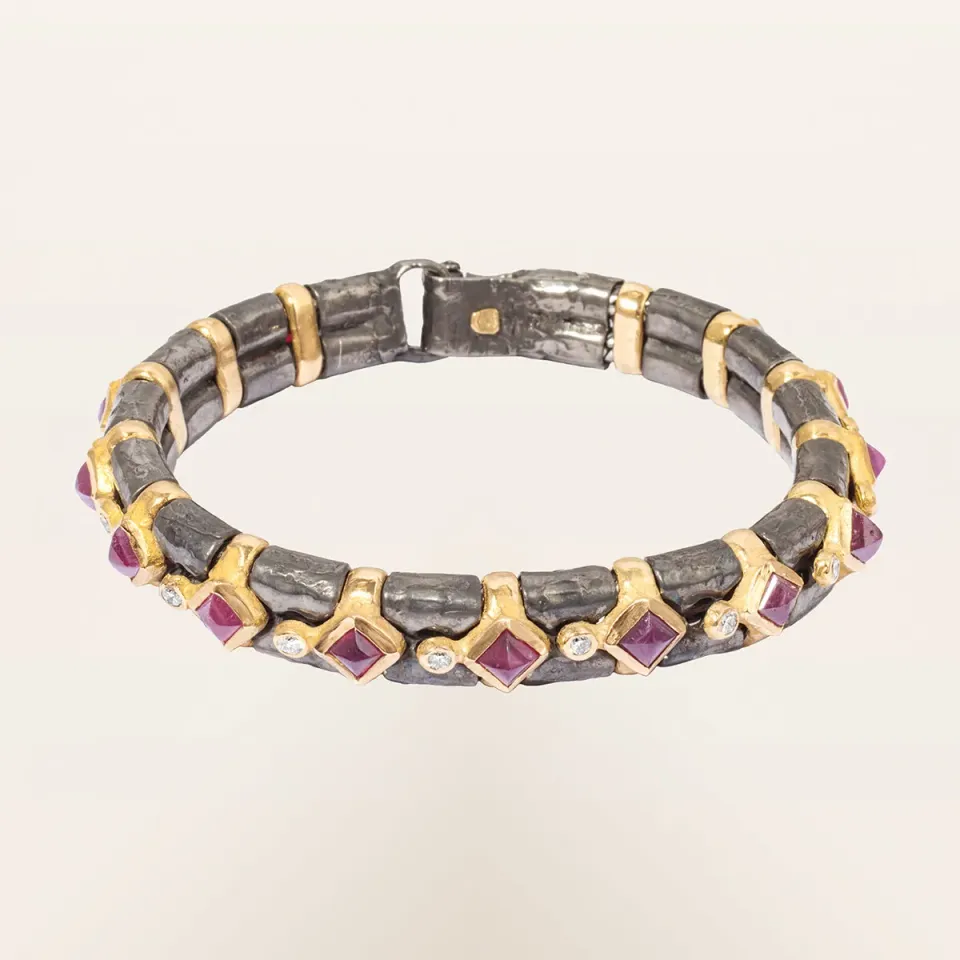Alfredo Correnti A&C Rubini e Brillanti bracciale oro