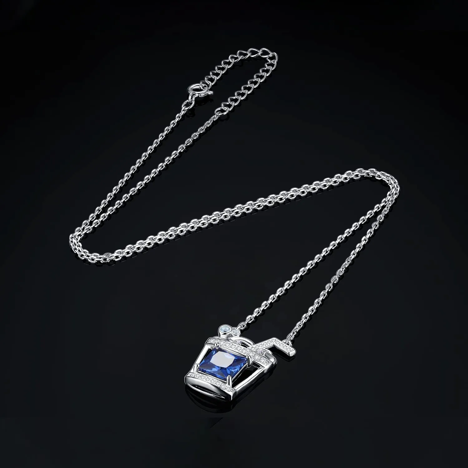 JewelryPalace Bevanda 5.9ct Collana Argento Blu 45cm