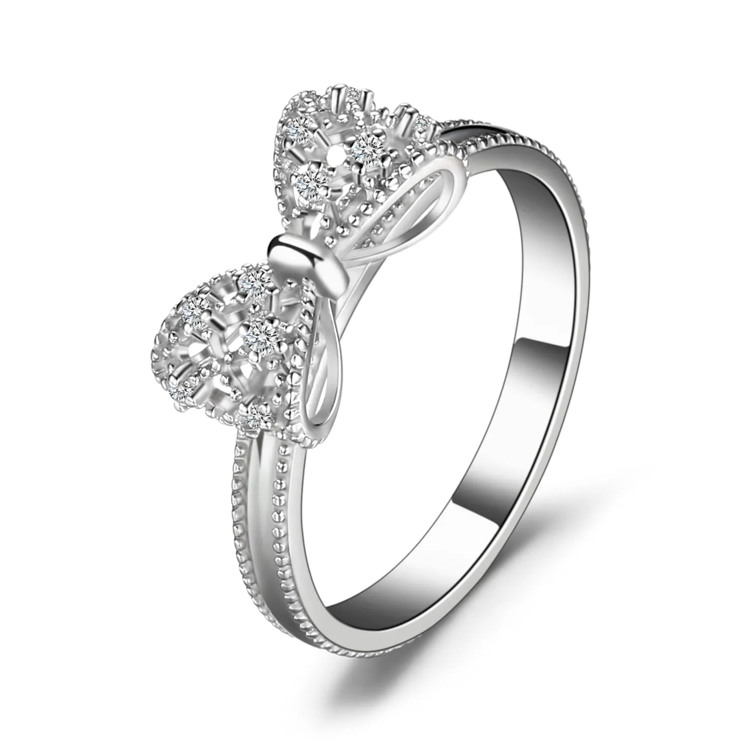 JewelryPalace Nodo anello farfalla argento zirconi