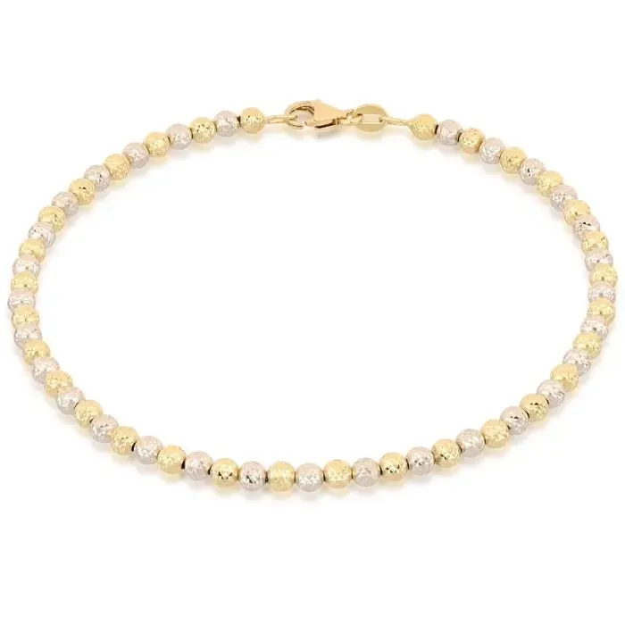 Gioielli Celiento sfere bicolore bracciale oro 18kt