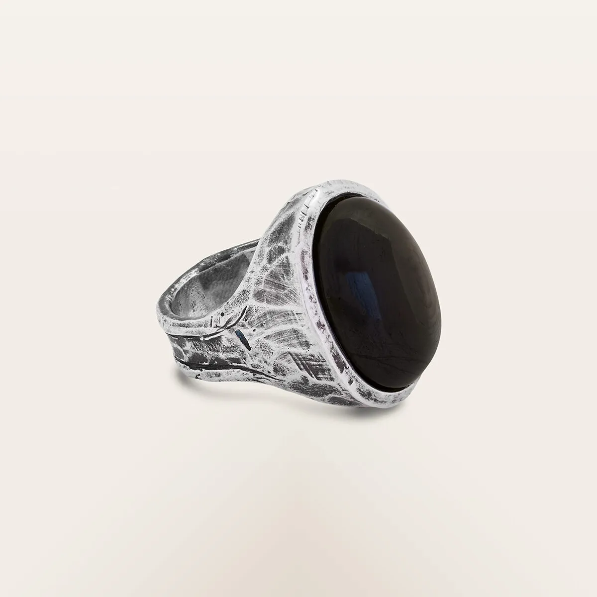 Alfredo Correnti Gea Onice Anello Pietra Nera