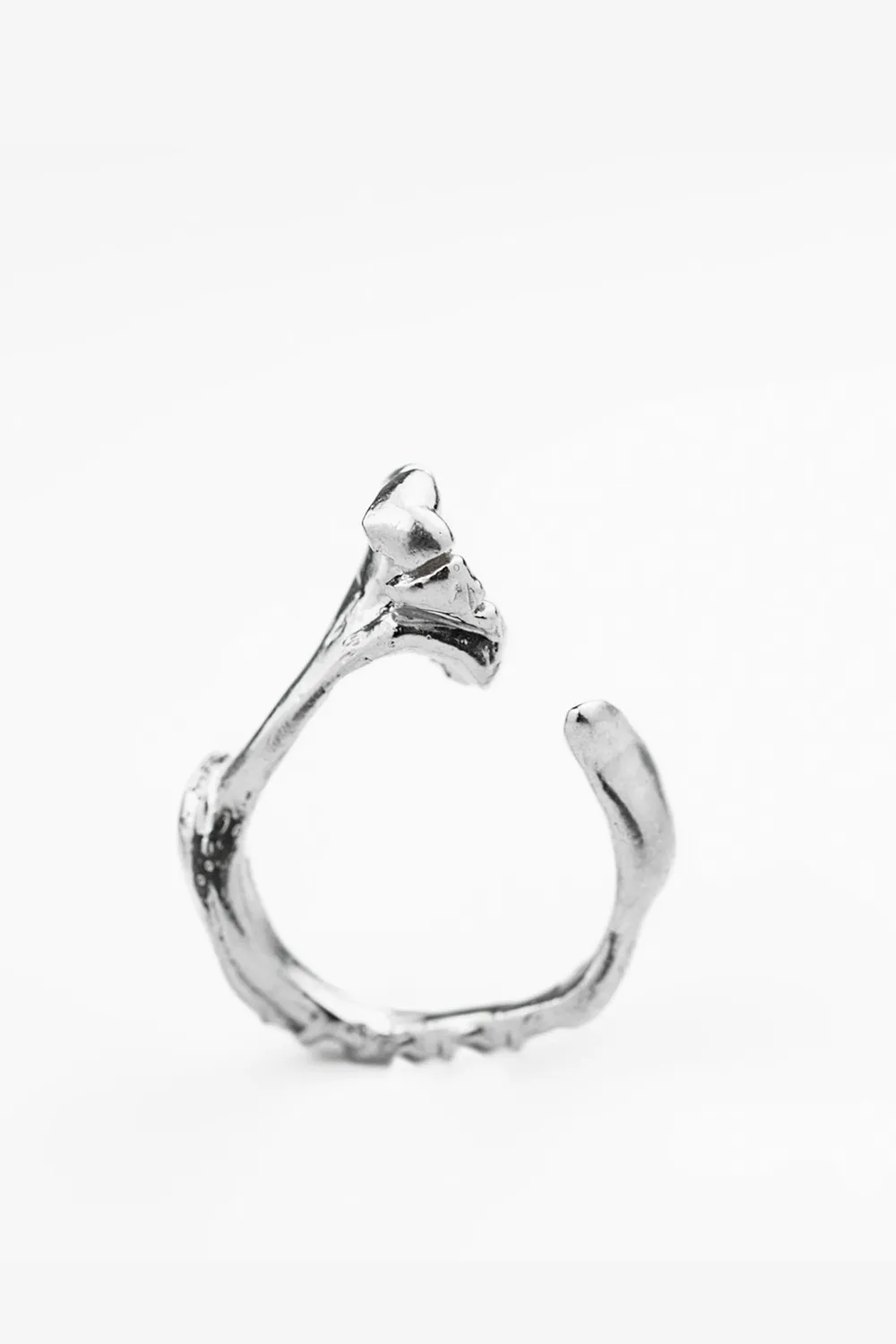 Flor Rubaja Flowers Earth anello regolabile argento