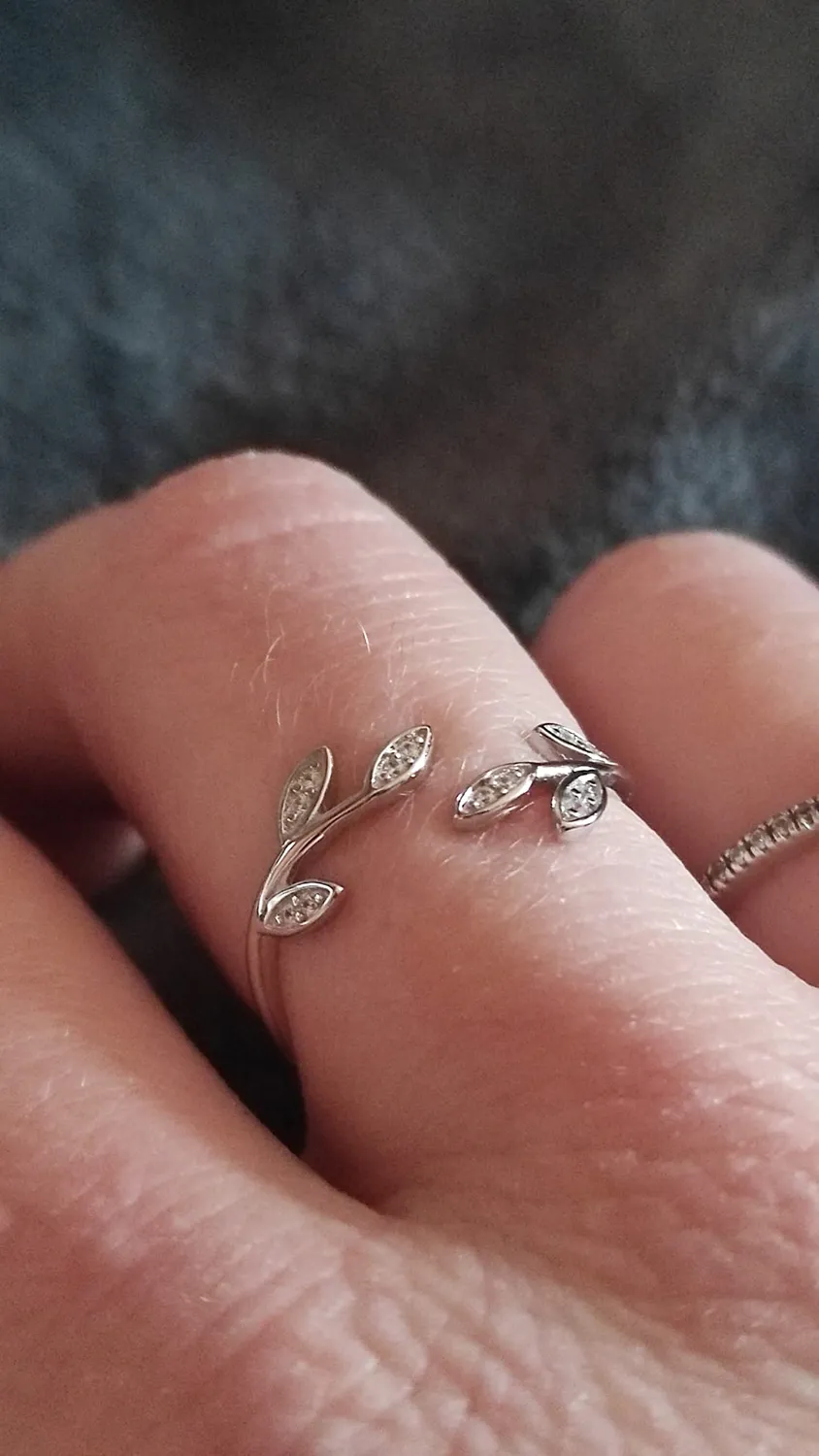 JewelryPalace Foglia di Olivo Anello Argento Regolabile