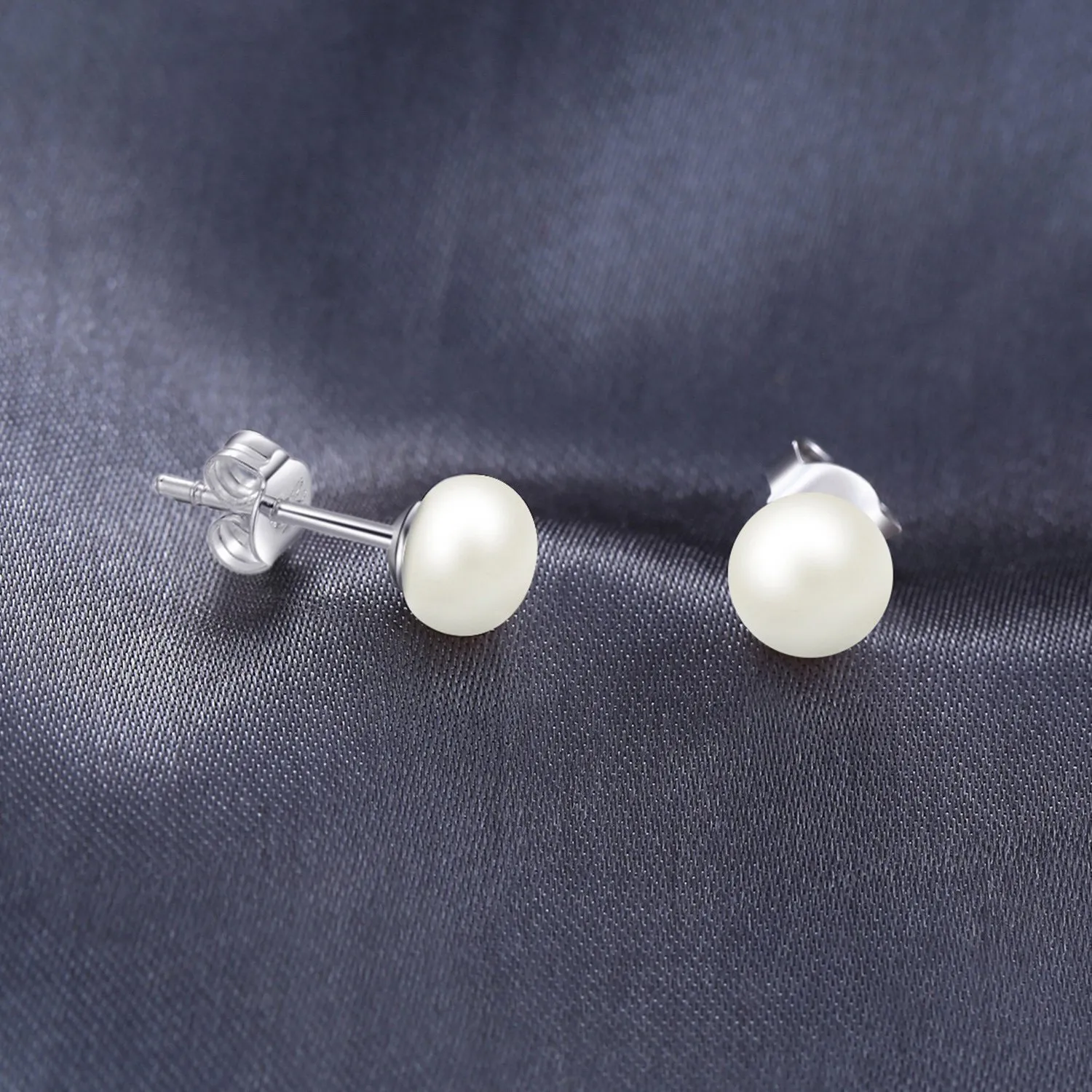 JewelryPalace Perle 6-10mm orecchini argento acqua dolce