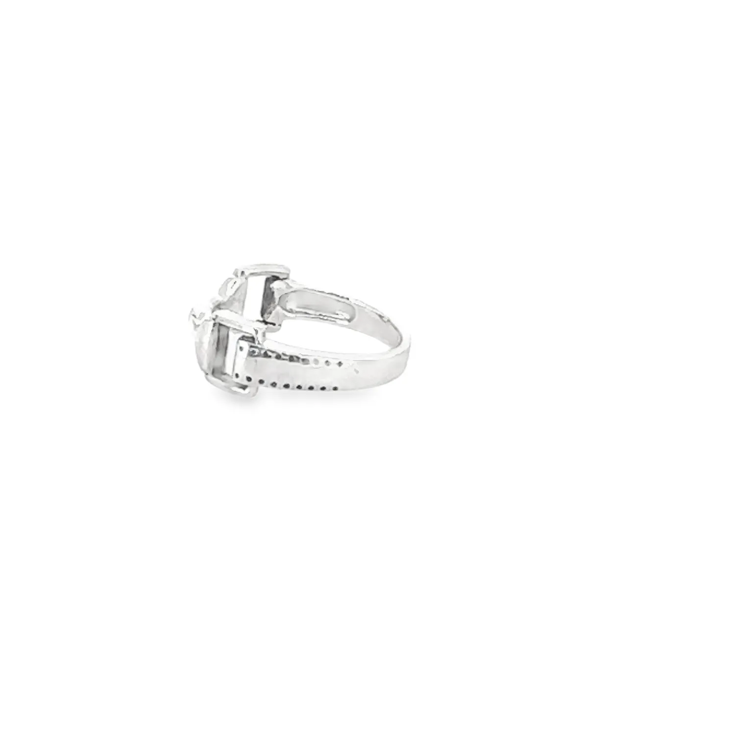 Victoria Jane Horse Bit anello argento morsetto