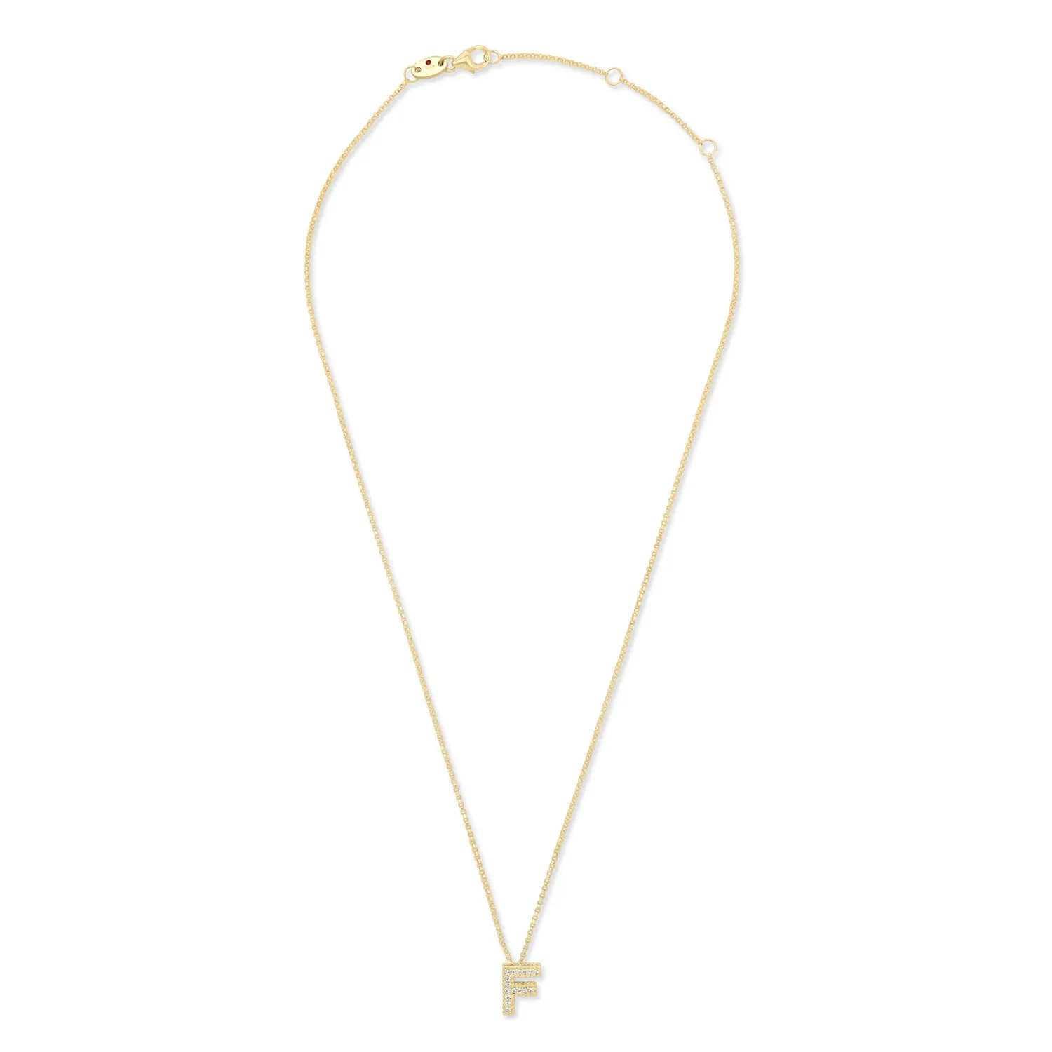 Roberto Coin Tiny Treasure Lettere collana oro giallo diamanti