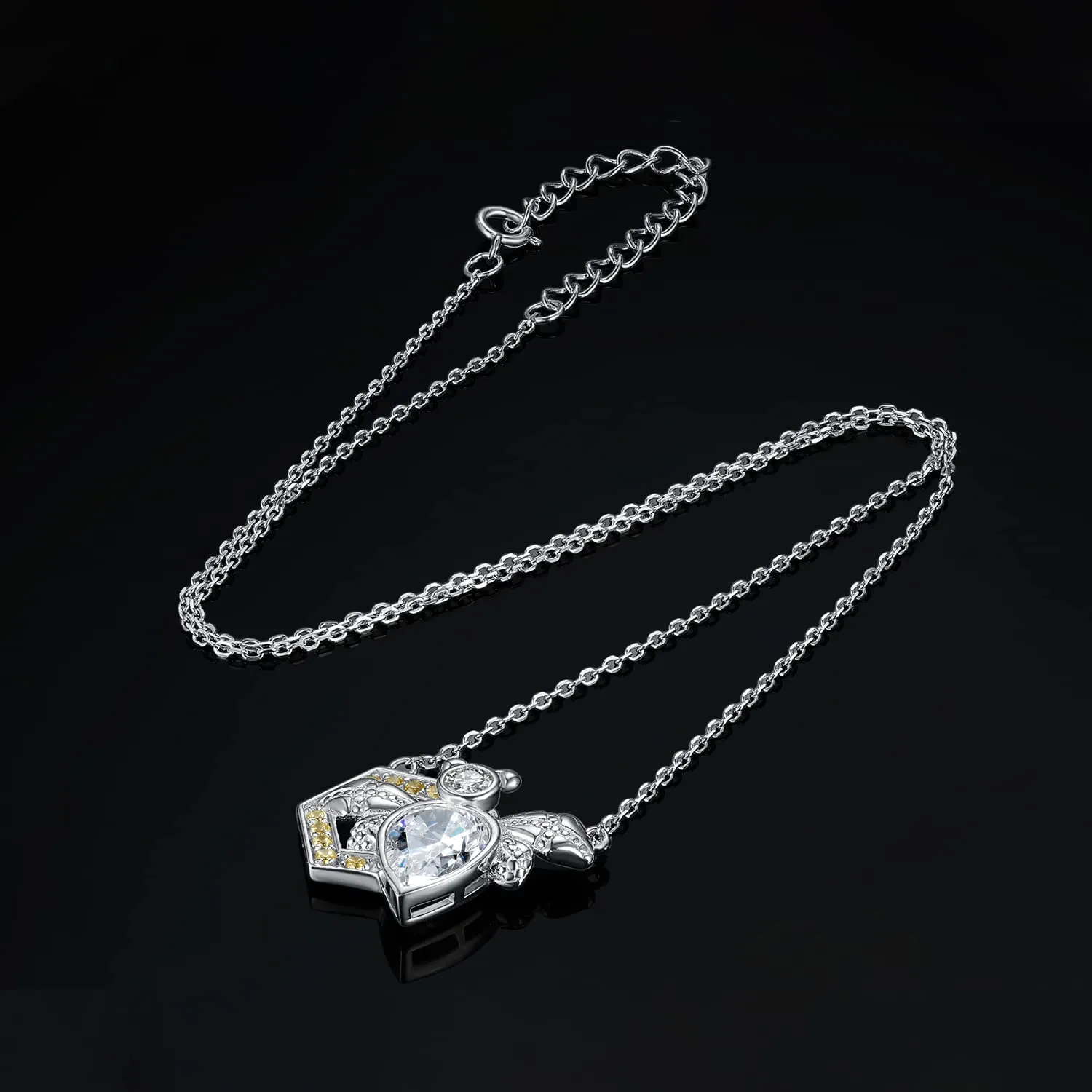 JewelryPalace Ape 2.3ct Collana Argento 925 Gialla