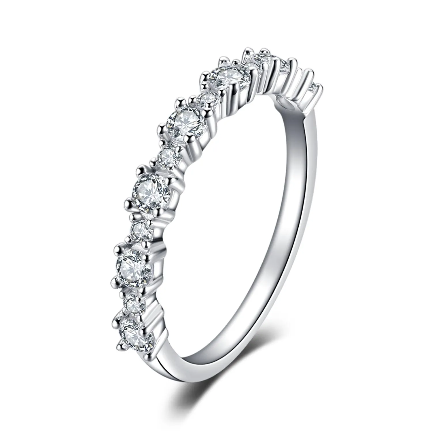 JewelryPalace anello fidanzamento argento zirconia