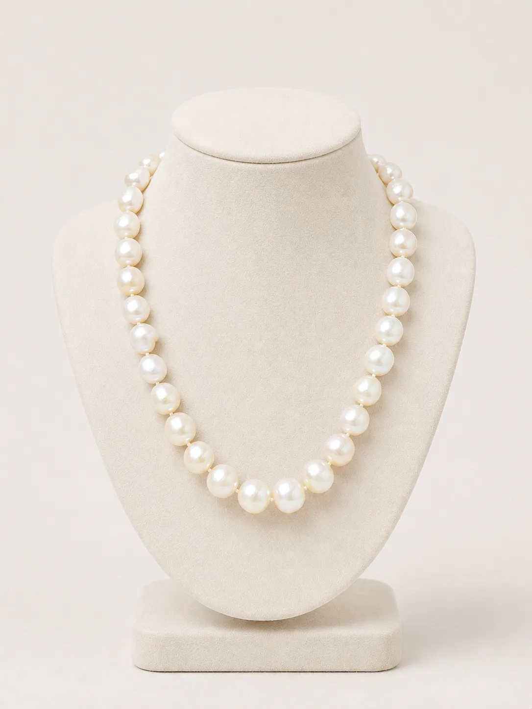 Victoria Jane White Chunky collana perle acqua dolce 40 cm