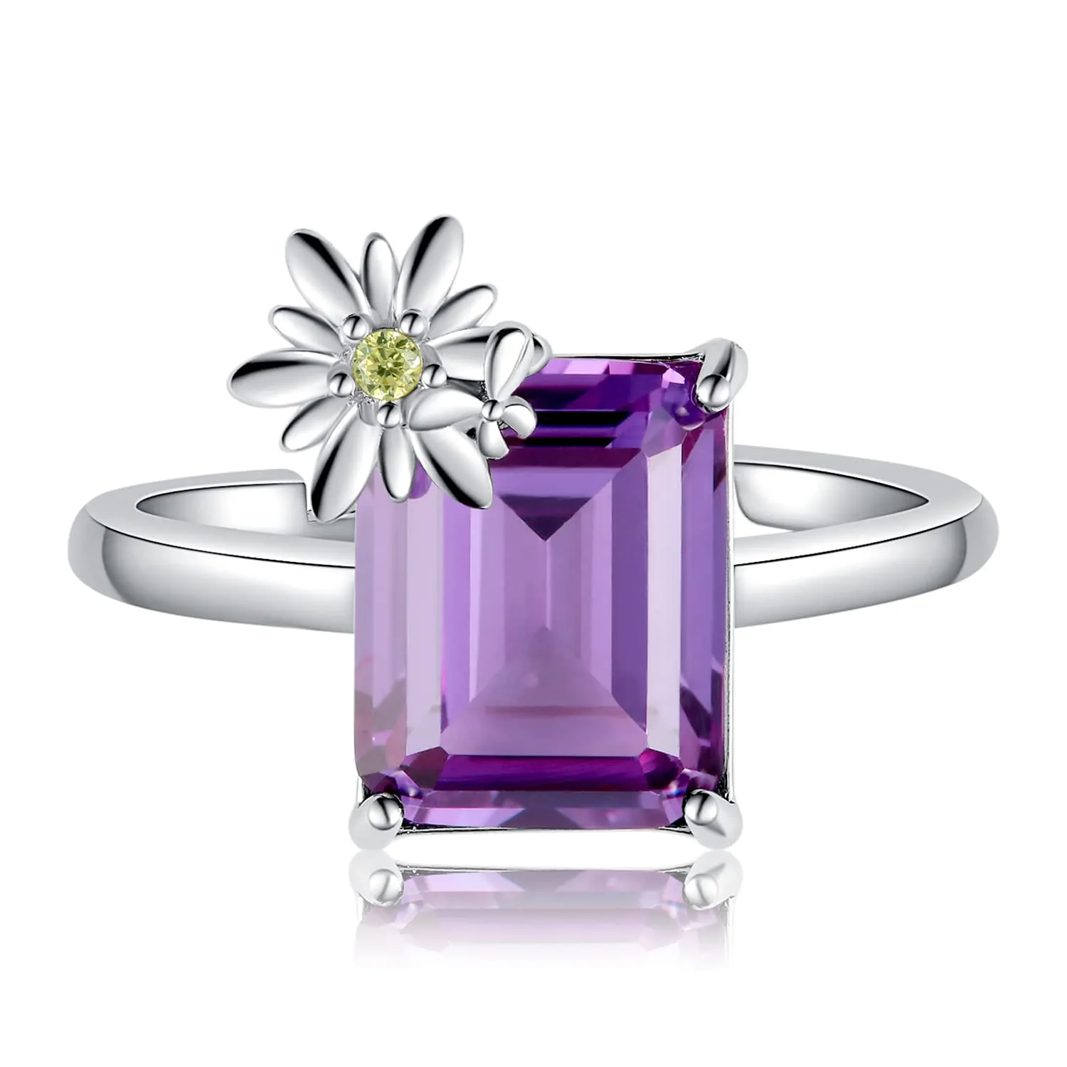JewelryPalace Margherita 4ct anello argento alessandrite viola