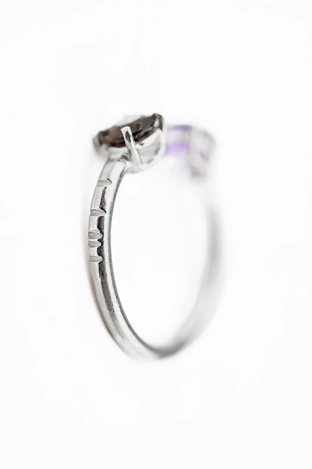 Flor Rubaja Classic Anello Solitario Regolabile Argento