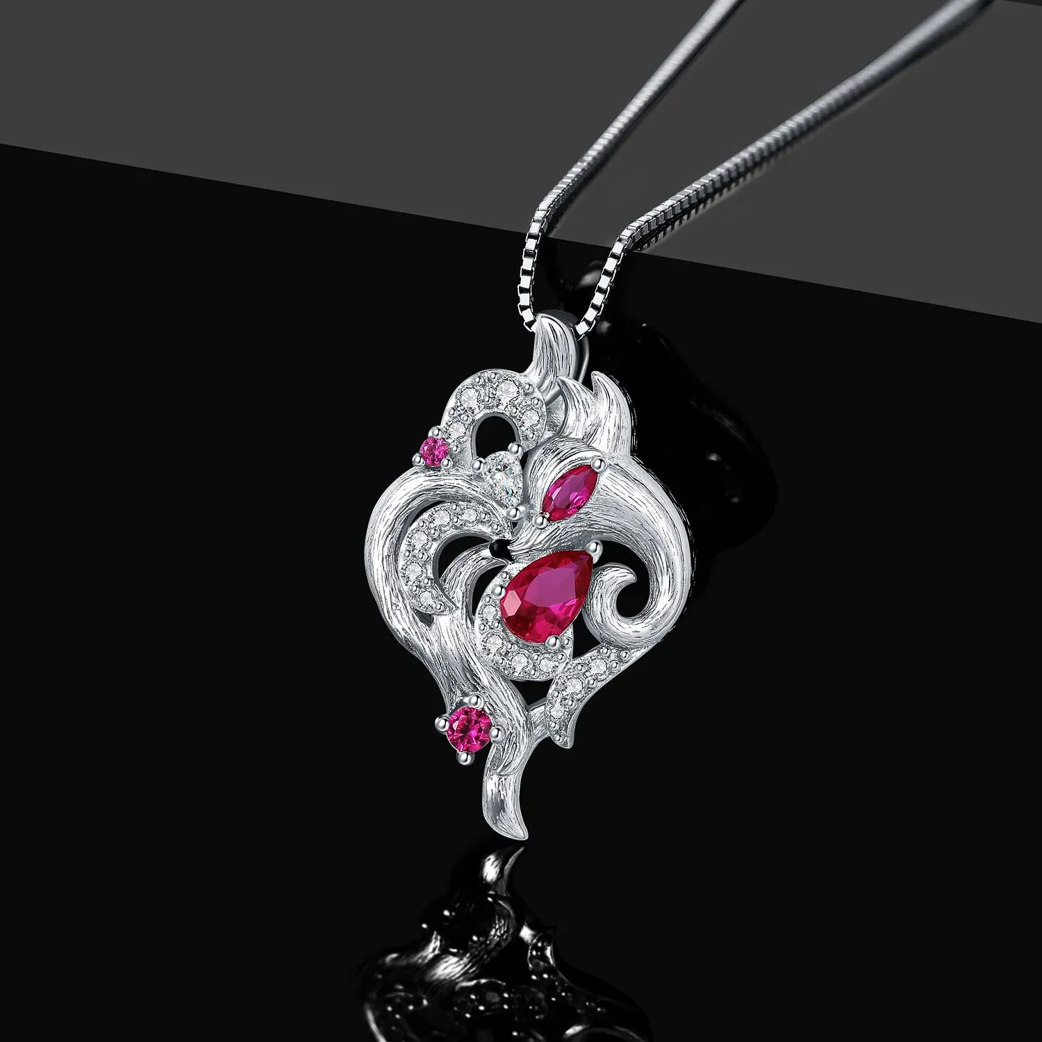 JewelryPalace Volpe Nove Code 0.7ct collana rossa 45cm