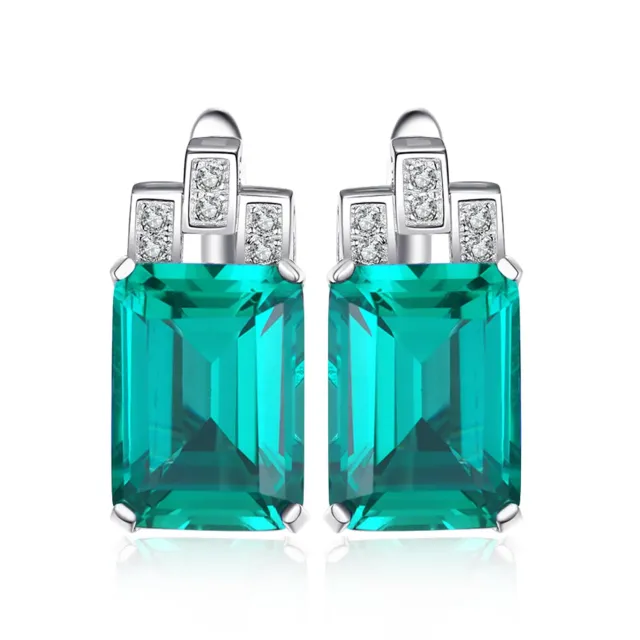 JewelryPalace 7,6ct Orecchini Smeraldo Argento 925 Argento