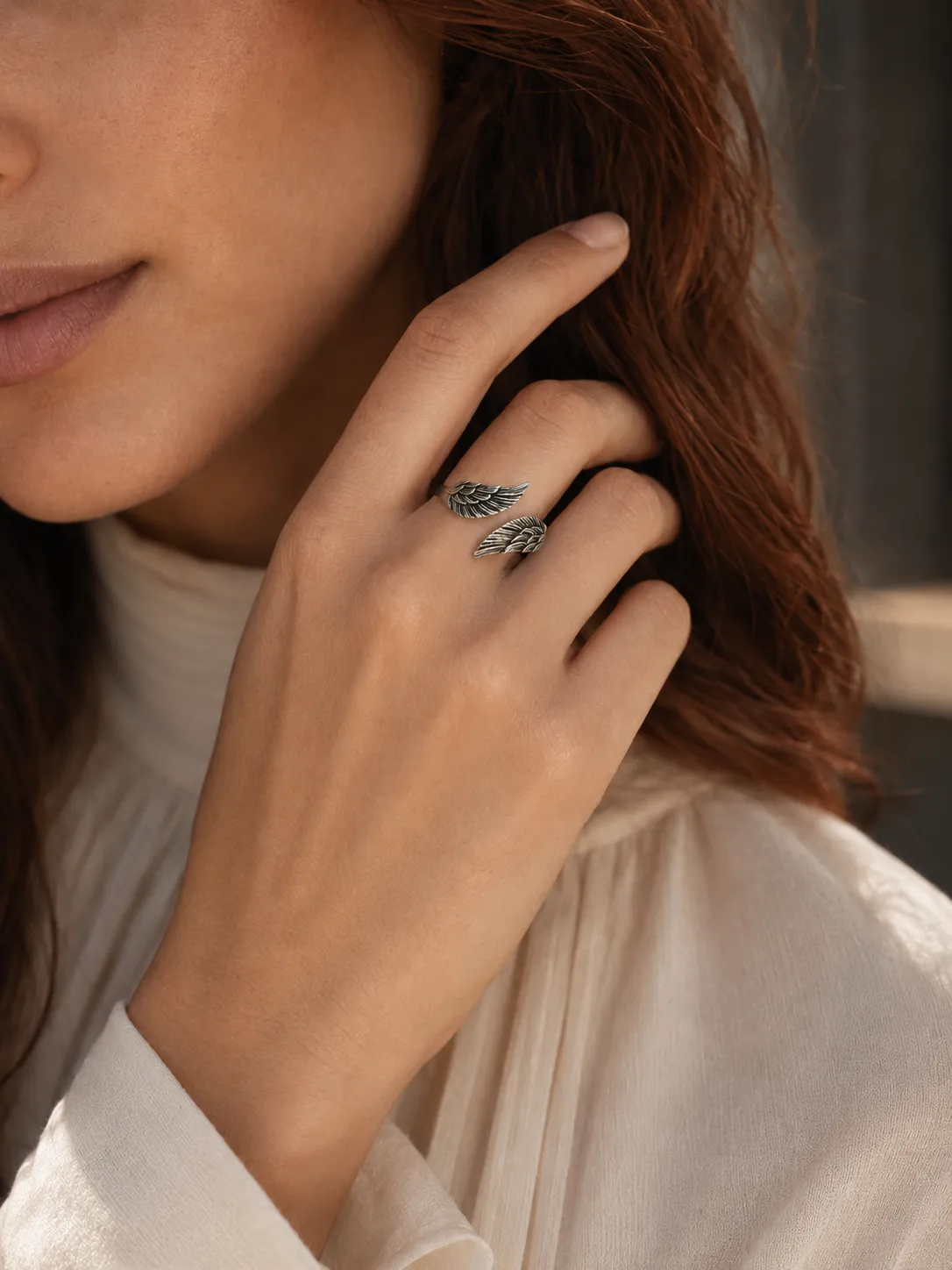 Victoria Jane Angel anello argento 925 ali avvolgente