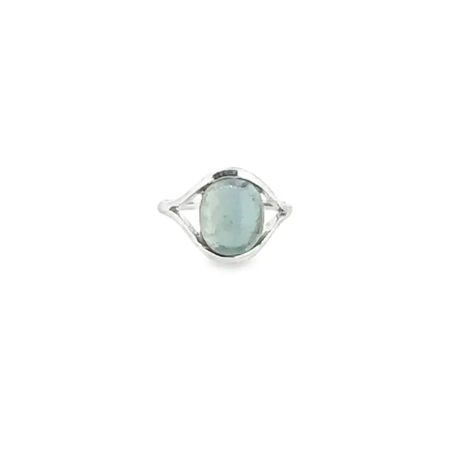 Victoria Jane Fluorite anello argento pietra azzurra