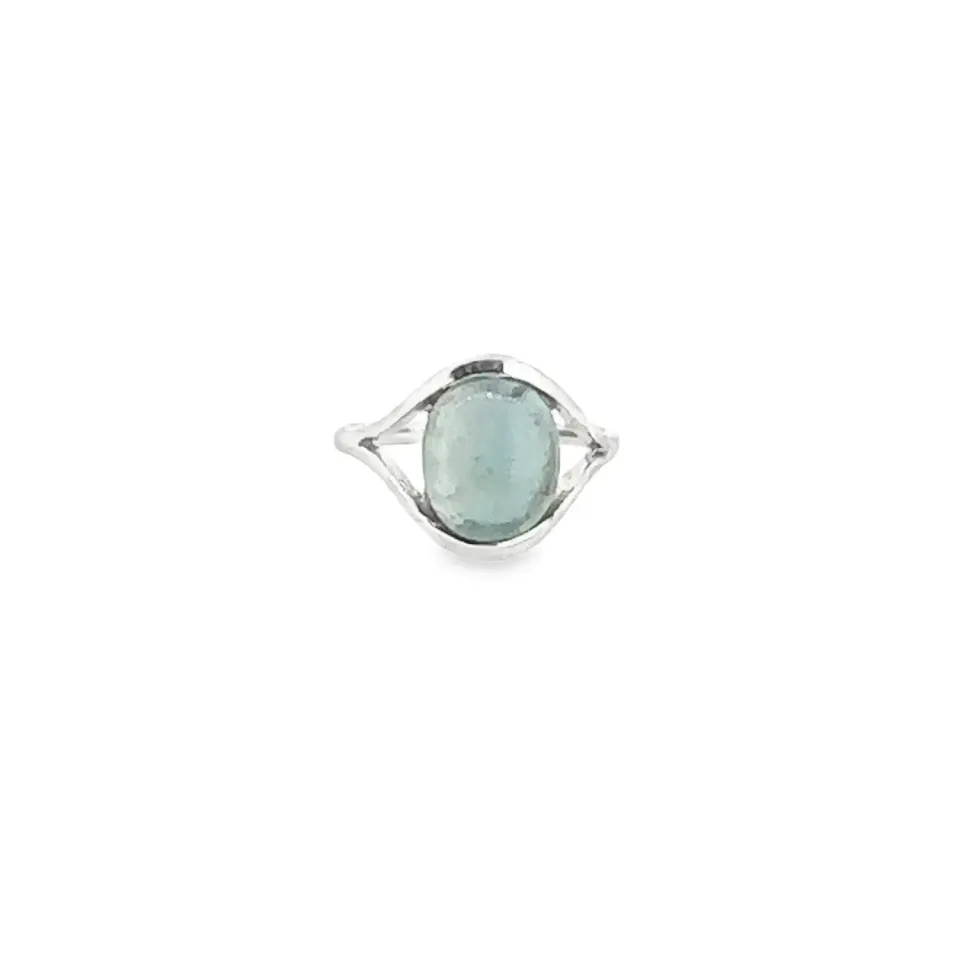 Victoria Jane Fluorite anello argento pietra azzurra
