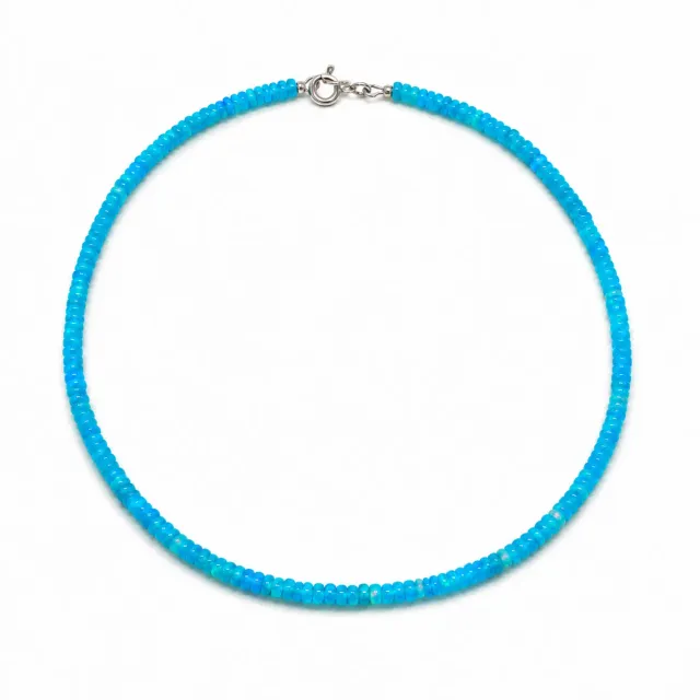 Victoria Jane Deep Aqua collana opale perle argento