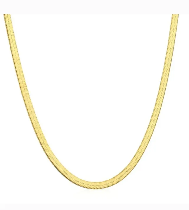 Gioielli Celiento Schiacciatina collana argento dorato 925