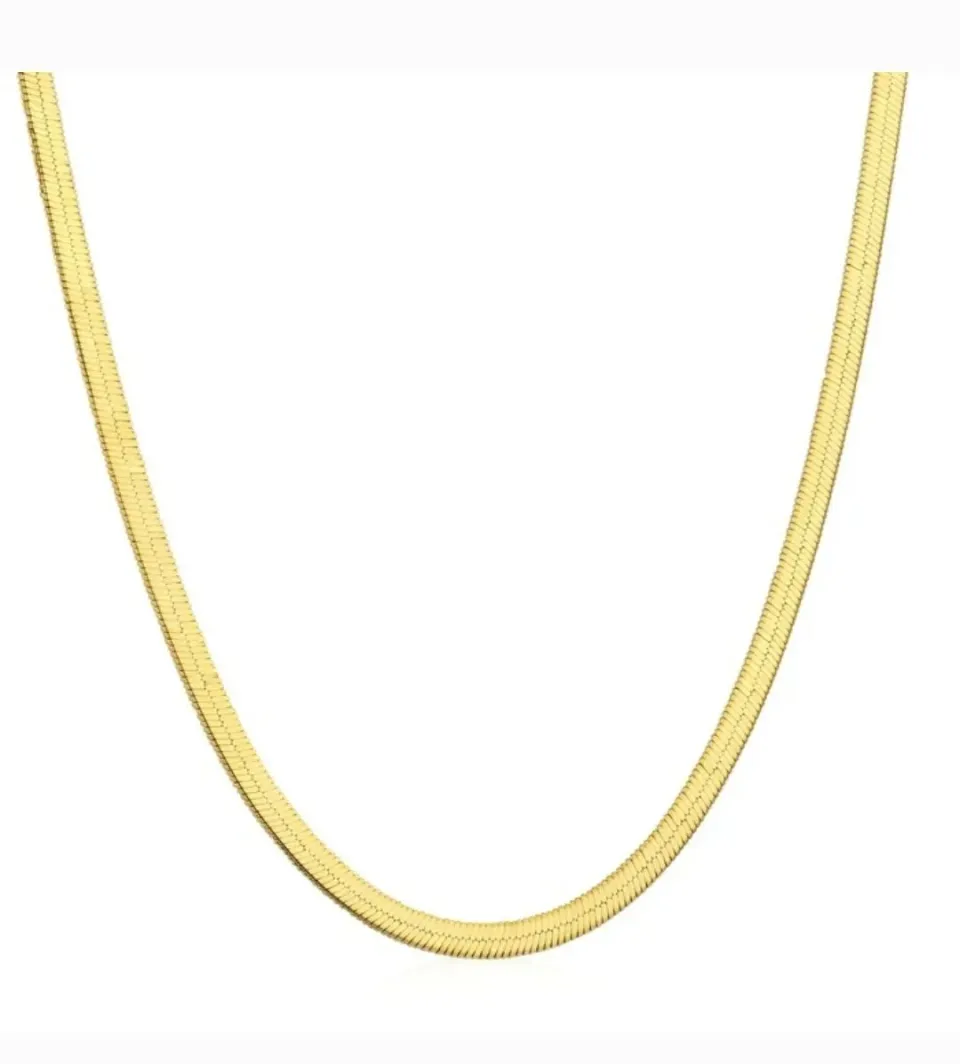 Gioielli Celiento Schiacciatina collana argento dorato 925