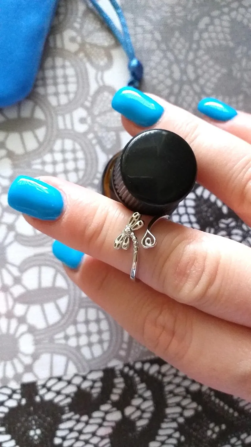JewelryPalace Libellula Anello Aperto Argento Regolabile