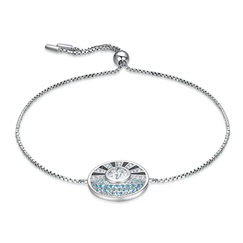 JewelryPalace Sole Mare bracciale argento zirconia blu
