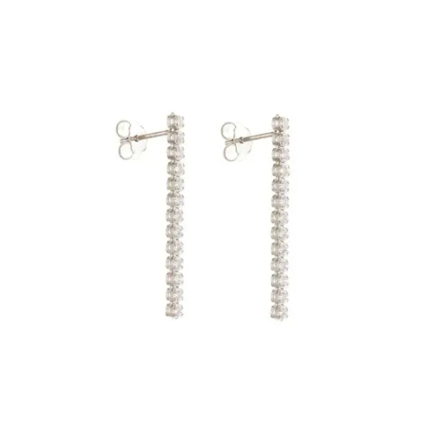 Gioielli Celiento tennis orecchini donna oro bianco 18kt