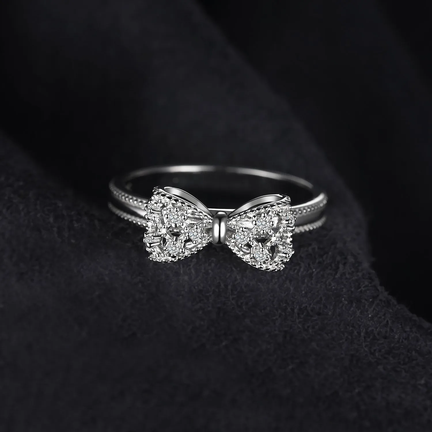 JewelryPalace Nodo anello farfalla argento zirconi