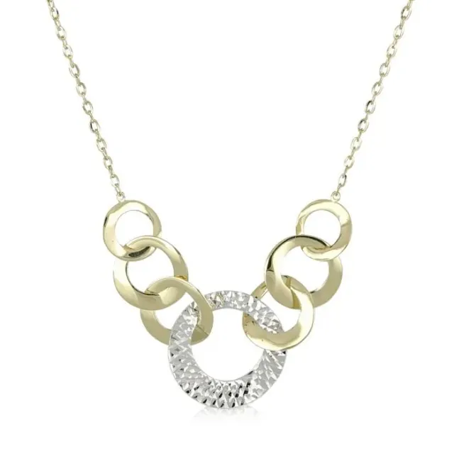 Gioielli Celiento Girocollo Martellato Oro 18kt Bicolore