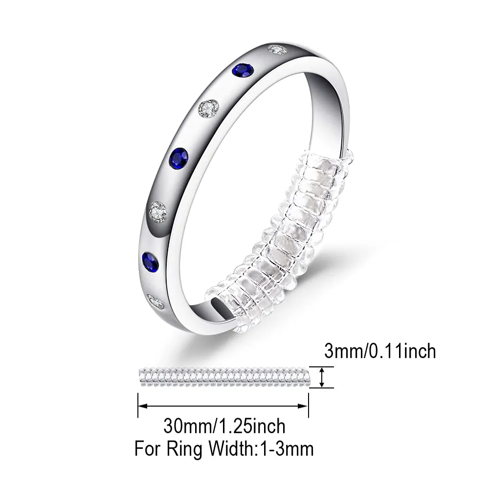 JewelryPalace Classico Fede Argento Zaffiro Blu Sintetico