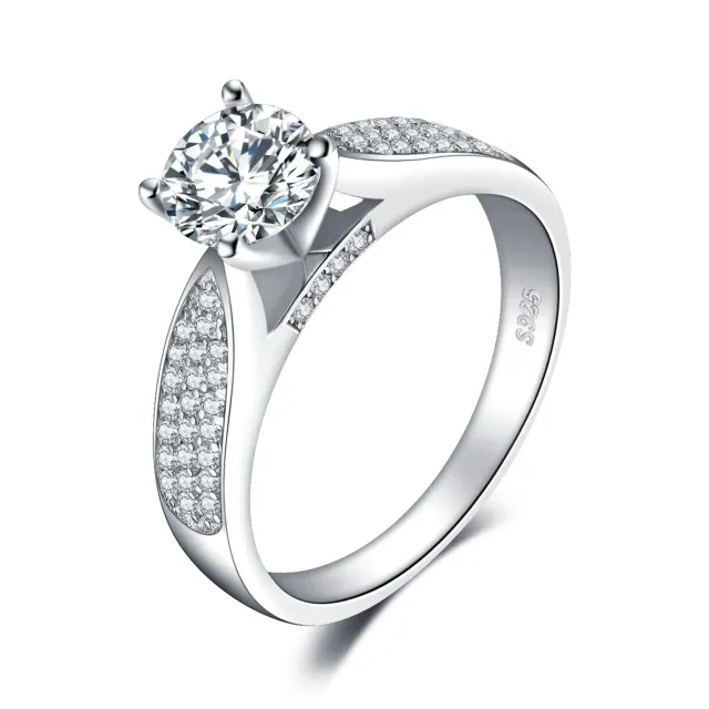 JewelryPalace Anniversario anello argento diamante simulato