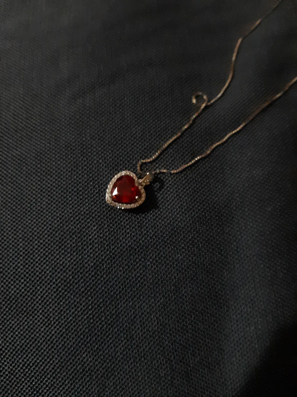 JewelryPalace Cuore 4ct Rubino collana argento 925 cuore