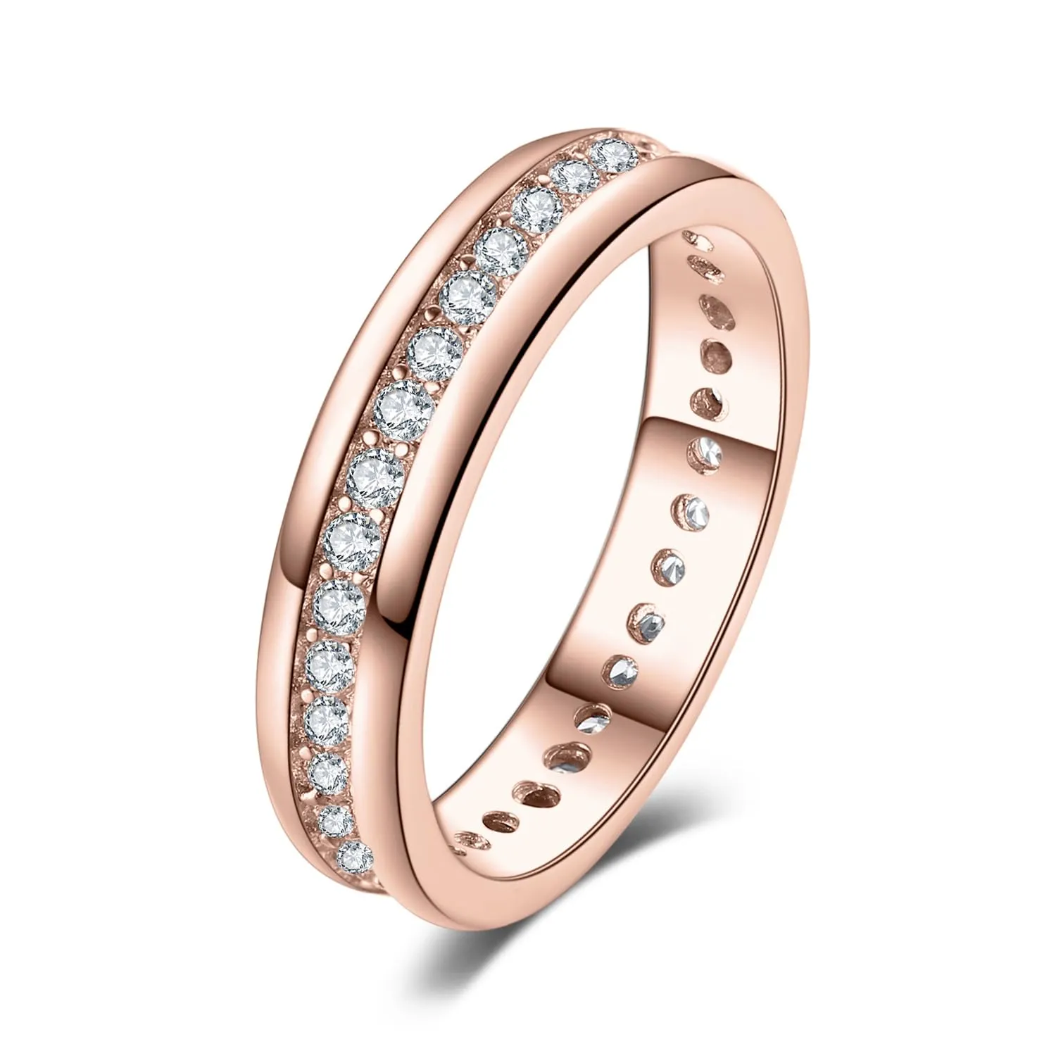 JewelryPalace Canale Set anello eternità argento zirconi