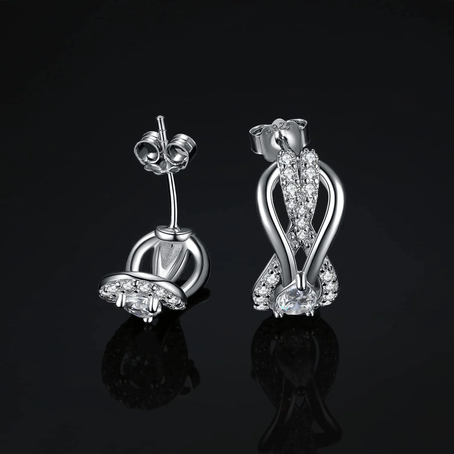 JewelryPalace Infinito Pera orecchini argento zirconia 2.4ct