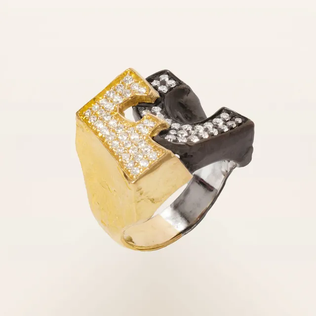 Alfredo Correnti Ego Double anello doppio