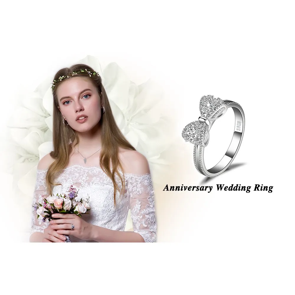 JewelryPalace Nodo anello farfalla argento zirconi