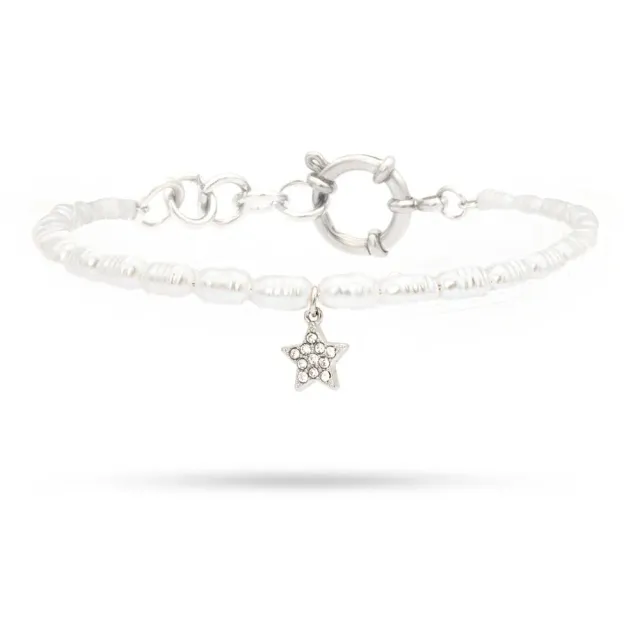 Gioielli Celiento Freddy Stella bracciale perle e brillanti