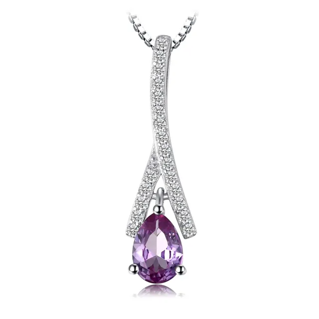 JewelryPalace Infinito Collana alessandrite viola tre ori