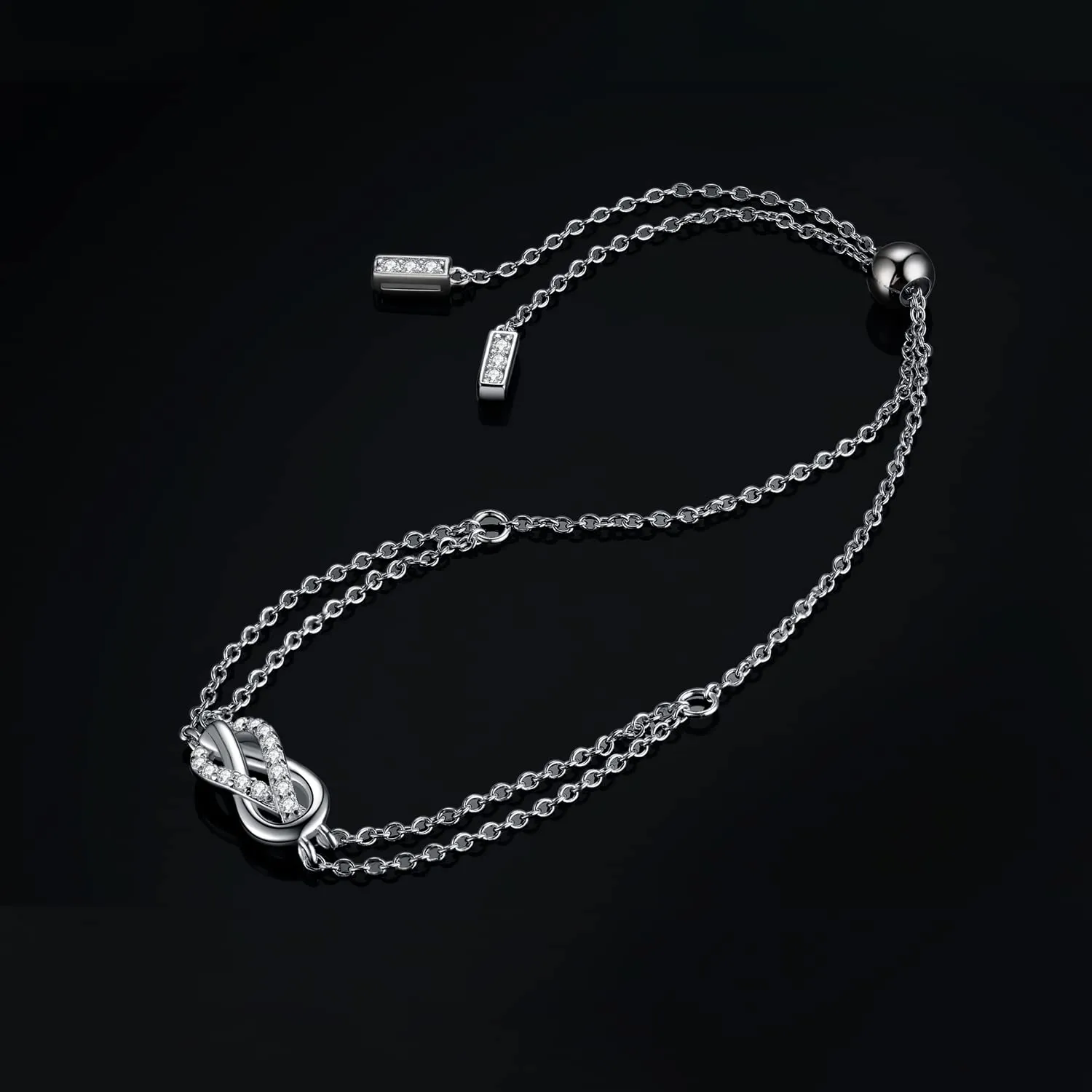 JewelryPalace Infinito bracciale argento 925 zirconia 2.4ct