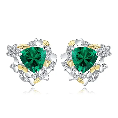 JewelryPalace Budino di Riso 2.5ct orecchini smeraldo verde