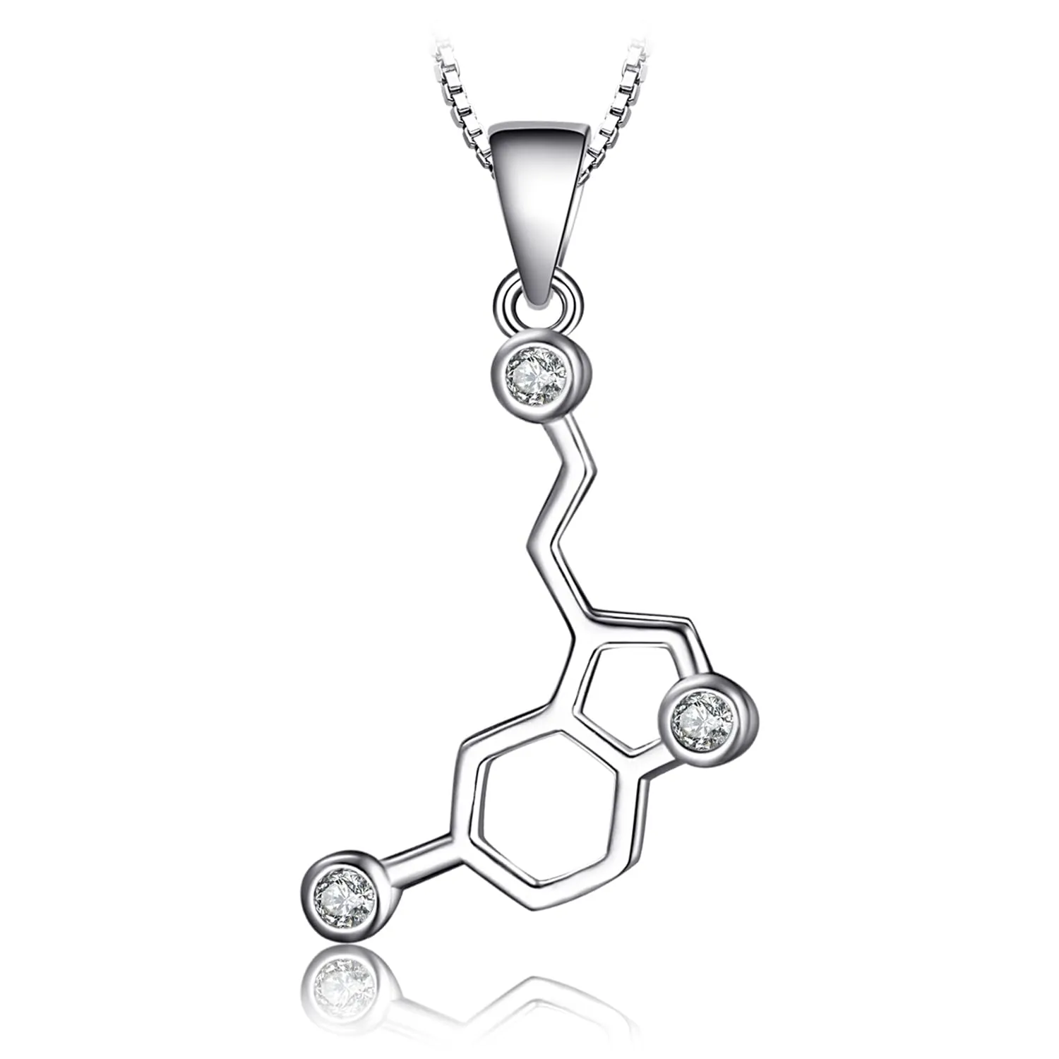 JewelryPalace Serotonina 0.2ct Zirconia collana argento 925