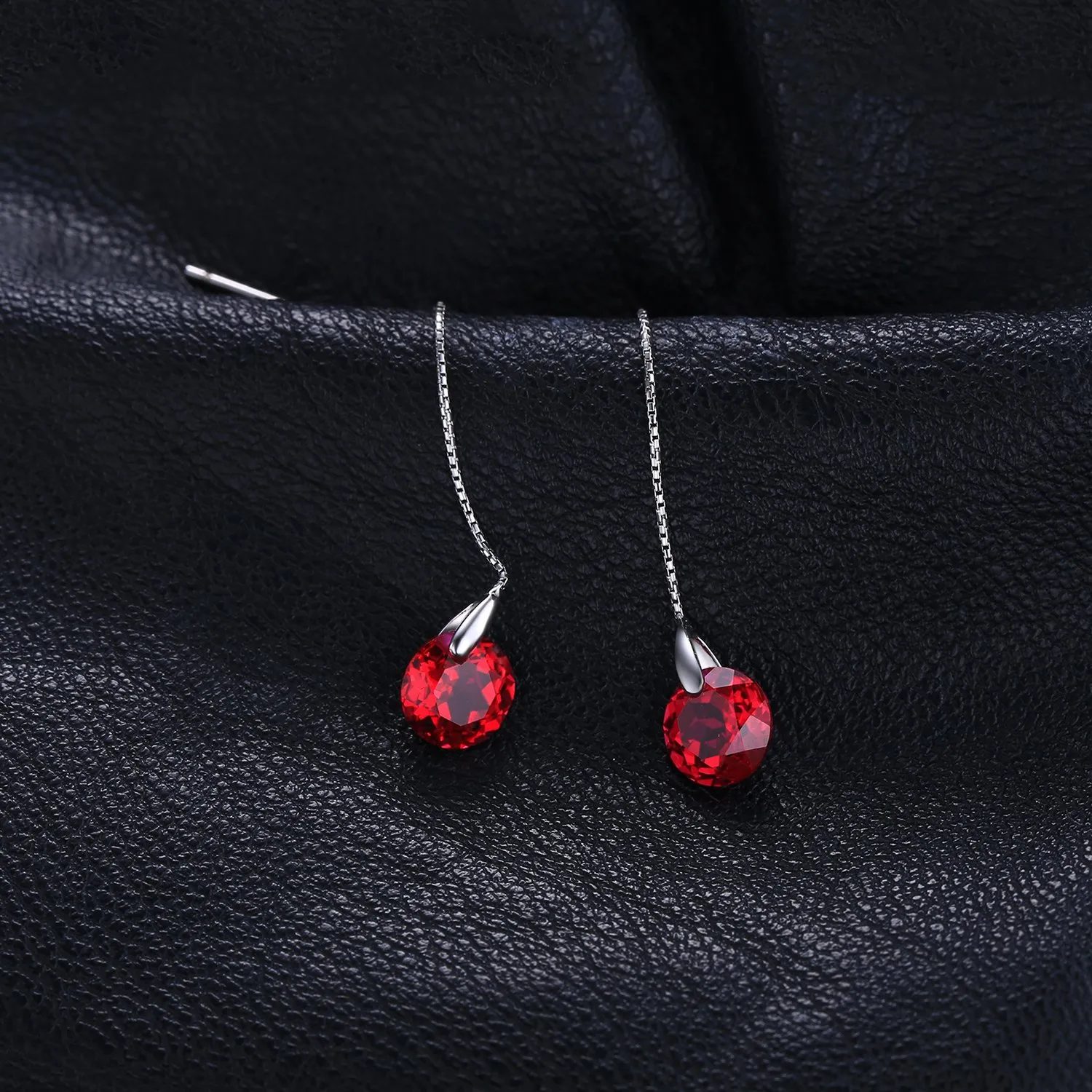 JewelryPalace Classico 5.6ct Orecchini Rubino Rosso Rotondi