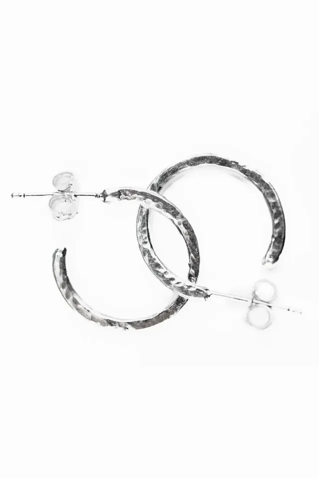 Flor Rubaja Martellati orecchini argento 925 23 mm