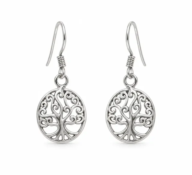 Victoria Jane Tree of Life orecchini argento pendenti