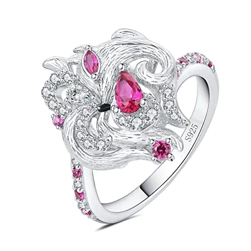 JewelryPalace Volpe Nove Code 0.7ct anello argento rubino