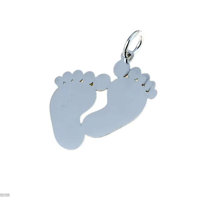 Gioielli Celiento Ciondolo piedini oro bianco 18Kt