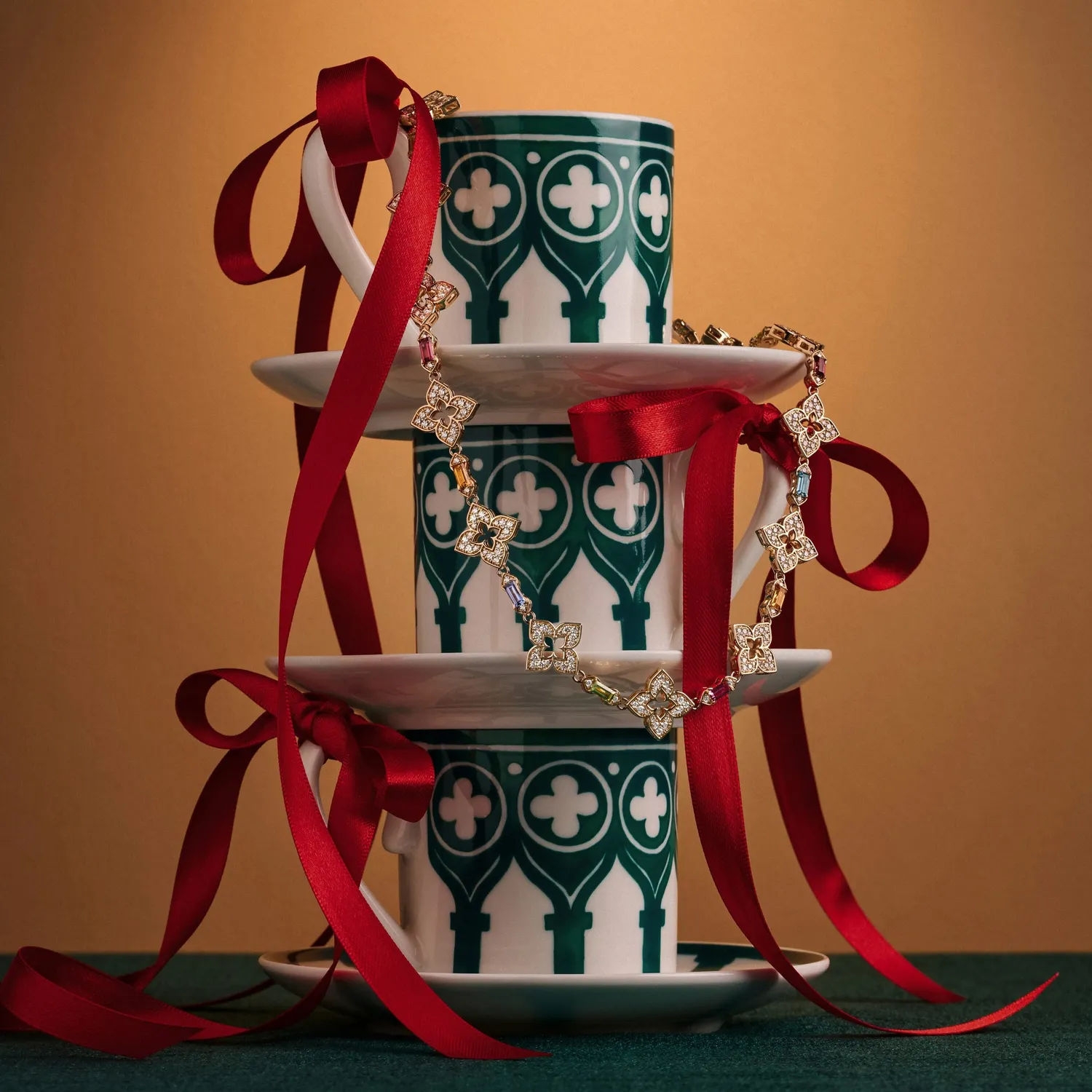 Roberto Coin Maison set 2 tazzine tè bone china Venezia