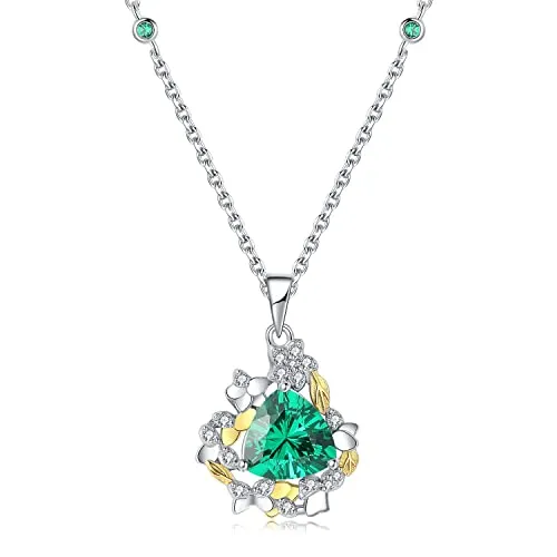 JewelryPalace Budino 1.7ct collana dorata smeraldo verde