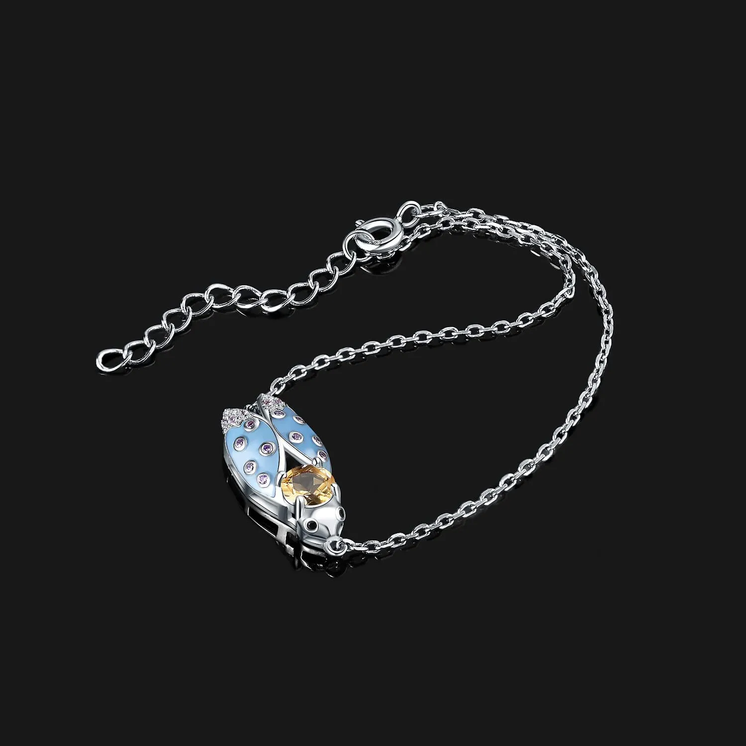 JewelryPalace Cicala 0.6ct bracciale argento citrino giallo