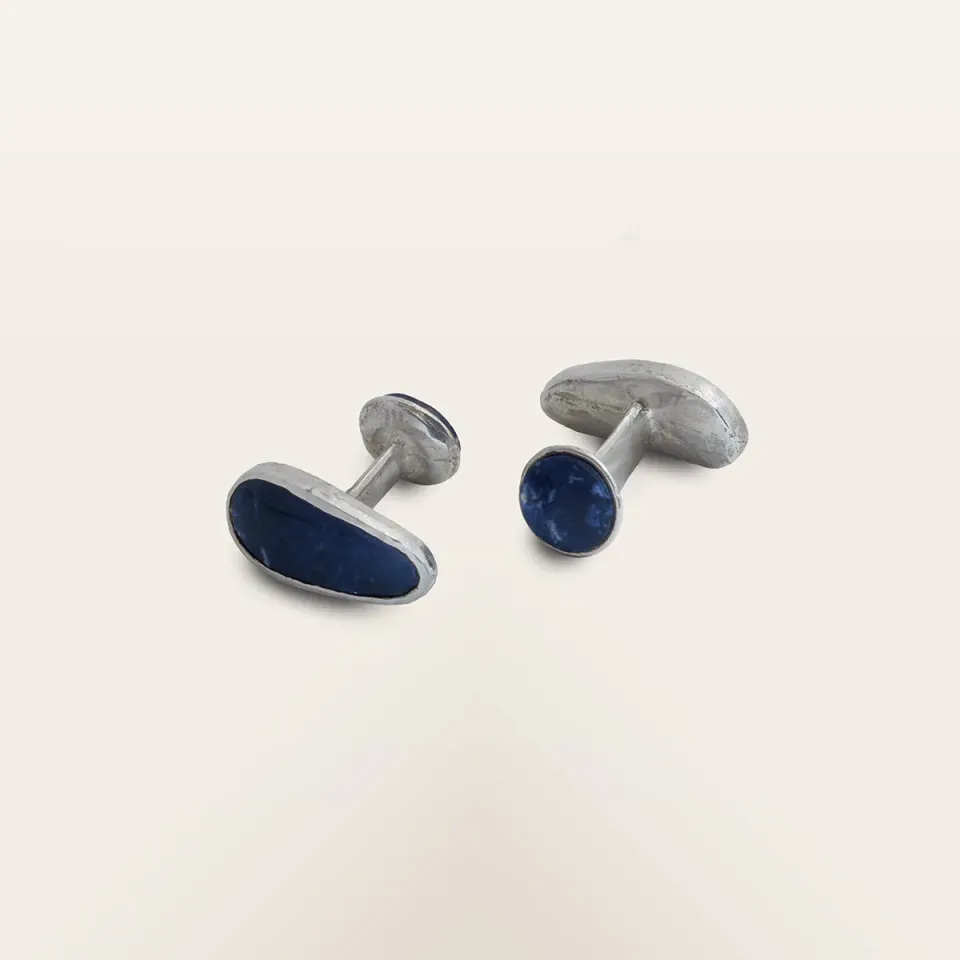 Alfredo Correnti Sodalite Gemelli da Camicia Blu
