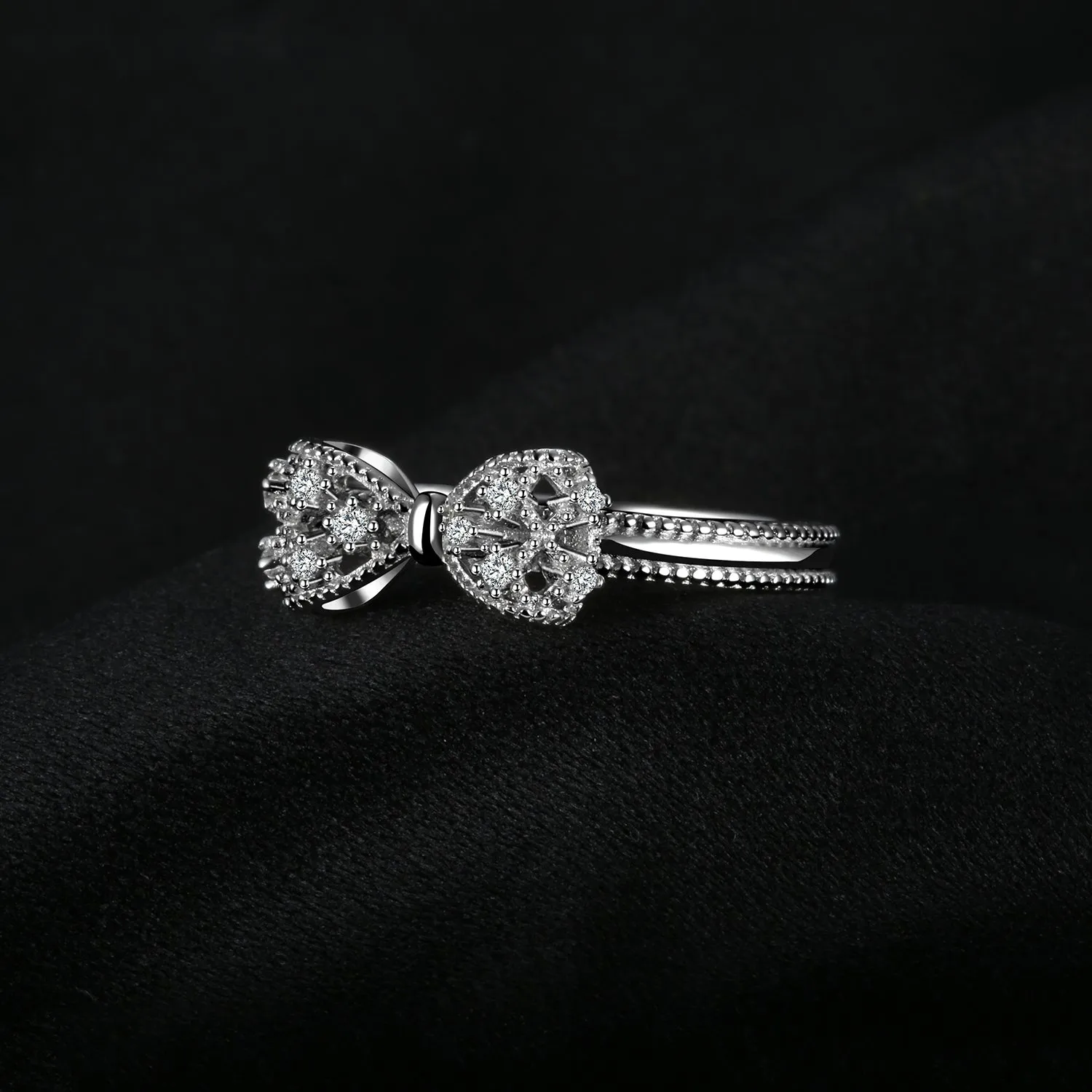JewelryPalace Nodo anello farfalla argento zirconi
